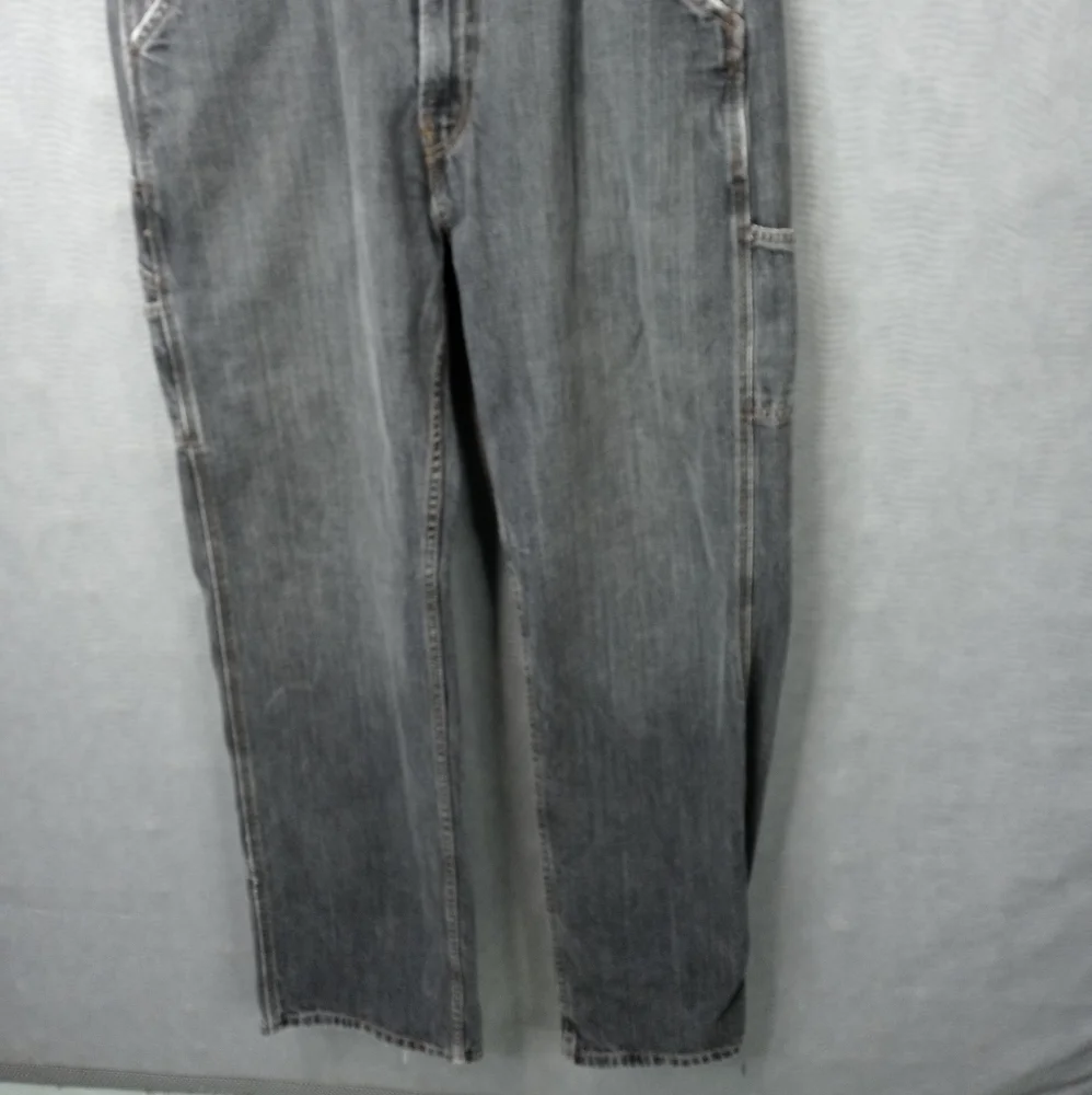 Levi's men's grey loose straight carpenter jeans. Sz 34x34. M102pm_2